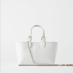 Zara animal embossed mini shopper